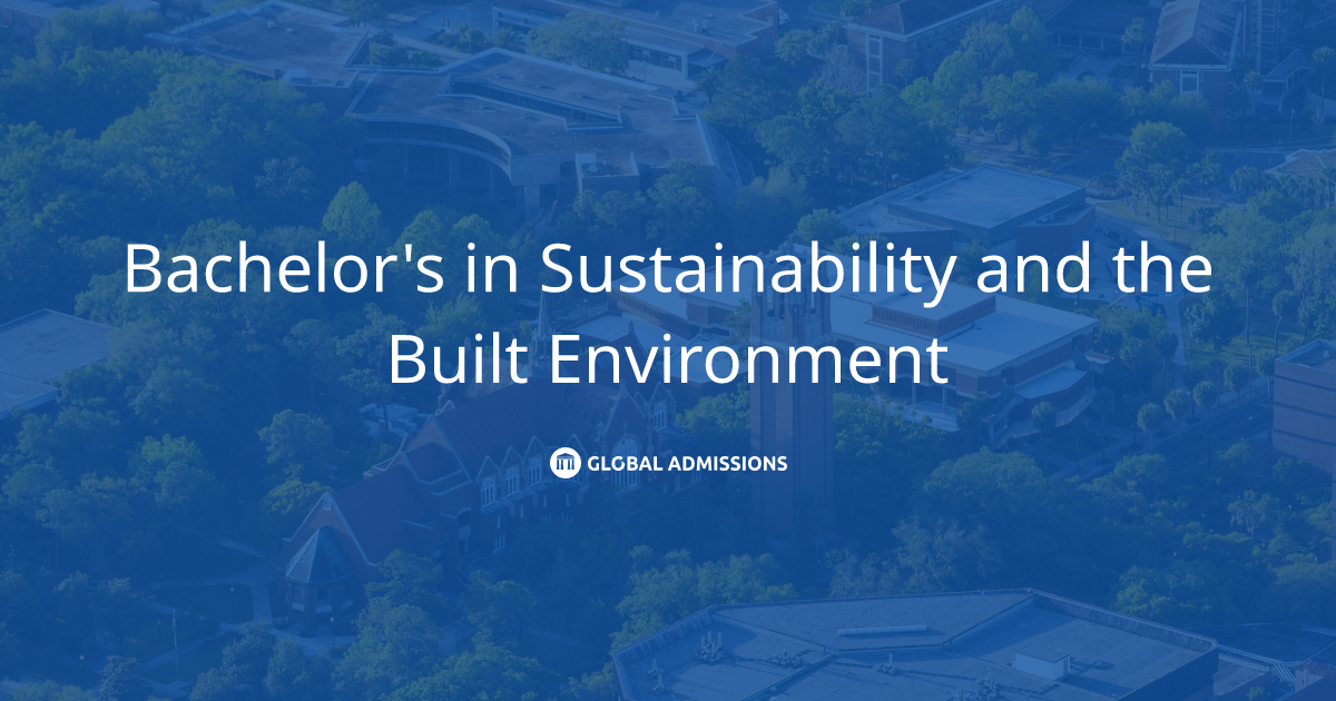 Bachelor's in Sustainability and the Built Environment at University of